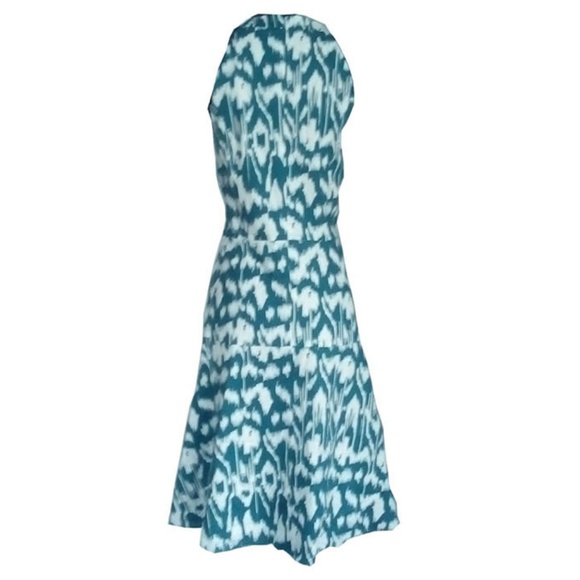 Ocean White Textured Abstract Print Sheath Dress - Picture 6 of 7